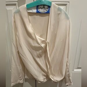 Club Monaco Ivory Silk Blouse 🕊️